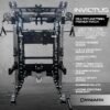 INVICTUS RACK - All in One Upgradable Power Rack Smith Machine & Cable Machine Commercial Grade & Home Gym
